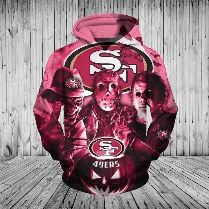 San Francisco 49Ers Halloween Horror Night 3D Hoodie Sweatshirt For Fans Men Women All Over Printed Hoodie - b2abb139a853 San Francisco 49Ers Halloween Horror Night 3D Hoodie Sweatshirt For Fans Men Women All Over Printed Hoodie - b2abb139a853