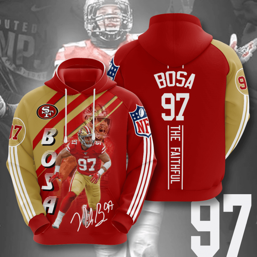 San Francisco 49Ers Nick Bosa 3D Hoodie Sweatshirt For Fans Men Women All Over Printed Hoodie - 5da08e8ea62e San Francisco 49Ers Nick Bosa 3D Hoodie Sweatshirt For Fans Men Women All Over Printed Hoodie - 5da08e8ea62e