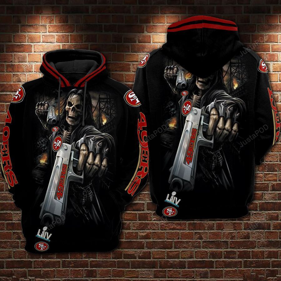 San Francisco 49ers Nfl Football Skull Death Guns 3d Hoodie For Men For Women San Francisco 49ers All Over Printed Hoodie. San Francisco 49ers 3d Shirt - 53c83af92ebf San Francisco 49ers Nfl Football Skull Death Guns 3d Hoodie For Men For Women San Francisco 49ers All Over Printed Hoodie. San Francisco 49ers 3d Shirt - 53c83af92ebf