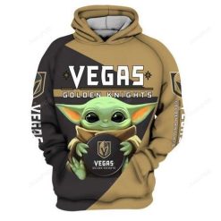 Vegas Golden Knights Nhl Hockey Baby Yoda Star Wars 3d Hoodie For Men For Women Vegas Golden Knights All Over Printed Hoodie. Vegas Golden Knights 3d Full Printing Shirt - 4e18747aeaf6