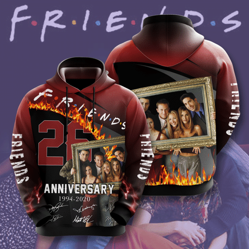 Friends Movie And Character Anniversary 26 Years 3D Hoodie For Men For Women Friends Movie And Character Anniversary 26 Years 3D Hoodie For Men For Women