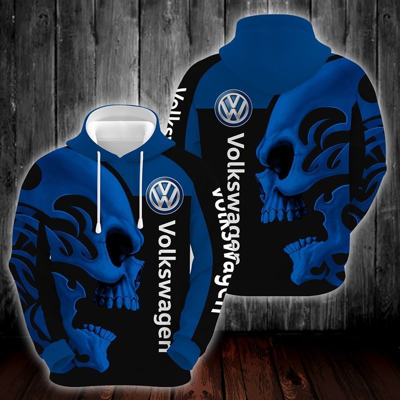Volkswagen Skull Black Blue 3d Hoodie For Men For Women Volkswagen All Over Printed Hoodie. Volkswagen 3d Shirt - 40126721817c Volkswagen Skull Black Blue 3d Hoodie For Men For Women Volkswagen All Over Printed Hoodie. Volkswagen 3d Shirt - 40126721817c