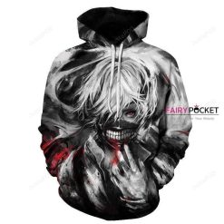 Tokyo Ghoul Ken Kaneki 3D Hoodie For Men Women All Over 3D Printed Hoodie � E - 7f3b335127b5