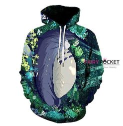 Tonari no Totoro Green 3D Hoodie For Men Women All Over 3D Printed Hoodie - 1bf3d23a5547
