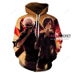Tokyo Ghoul Ken Kaneki Touka Kirishima 3D Hoodie For Men Women All Over 3D Printed Hoodie � C - 9a07d080ed23