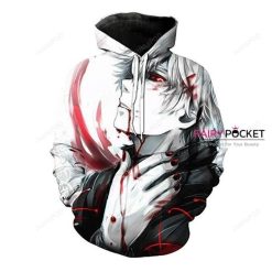 Tokyo Ghoul Ken Kaneki White 3D Hoodie For Men Women All Over 3D Printed Hoodie - ca775b8b3d56