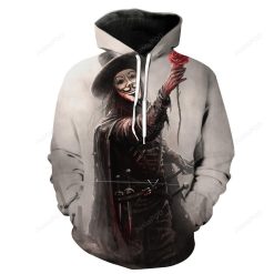 V for Vendetta 3D Hoodie For Men Women All Over 3D Printed Hoodie � V Rose Clothes - 191160ac58c2