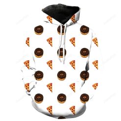 Pizza Donuts 3D Hoodie For Men Women All Over 3D Printed Hoodie - 1dd775705dab