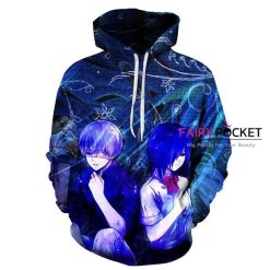 Tokyo Ghoul Ken Kaneki Touka Kirishima 3D Hoodie For Men Women All Over 3D Printed Hoodie � B - 9aefde2f2aa0