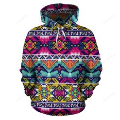 Indian Navajo Color Themed Design Print Pullover 3D Hoodie For Men Women All Over 3D Printed Hoodie - 23e50c8a1490