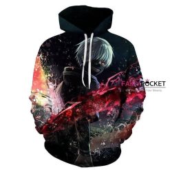 Tokyo Ghoul Ken Kaneki 3D Hoodie For Men Women All Over 3D Printed Hoodie � F - a3ce09413eff