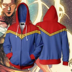 MARVEL COMICS � Captain Marvel Classic Cosplay 3D Hoodie For Men Women All Over 3D Printed Hoodie - ee57392627e9