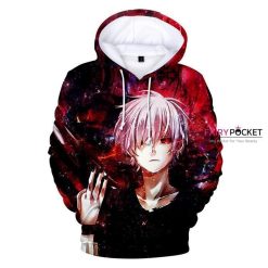 Tokyo Ghoul Ken Kaneki Red 3D Hoodie For Men Women All Over 3D Printed Hoodie - b85f54bb2cab