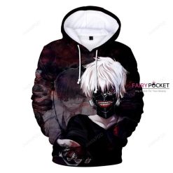 Tokyo Ghoul White-Hair Ken Kaneki 3D Hoodie For Men Women All Over 3D Printed Hoodie - 81bb633c411d