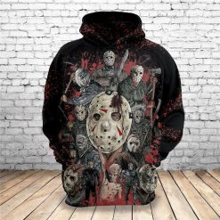 Men / Women Jason Voorhees  Friday The 13Th Horror Movies 3D Hoodie - 0d3af823d864