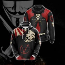 V For Vendetta Unisex 3D Hoodie All Over Print Hoodie950 - c004f8245d90