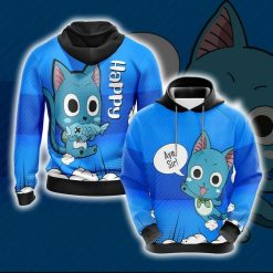 Fairy Tail Happy Unisex 3D Hoodie All Over Print Hoodie1220 - 7ccdb63e280d