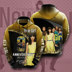 New Girl 3D Hoodie - f42e156cf08b