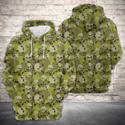 Amazing Camouflage Of Skull 3D Printed Hoodie/Zipper Hoodie - c6e3b5c753b2