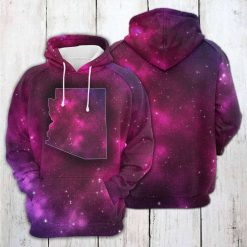 Arizona Purple Galaxy 3D Printed Hoodie/Zipper Hoodie - 92ca99d3ac5a