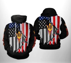 Arizona State Sun Devils NCAA US Flag 3D Printed Hoodie/Zipper Hoodie - c7e92877a779