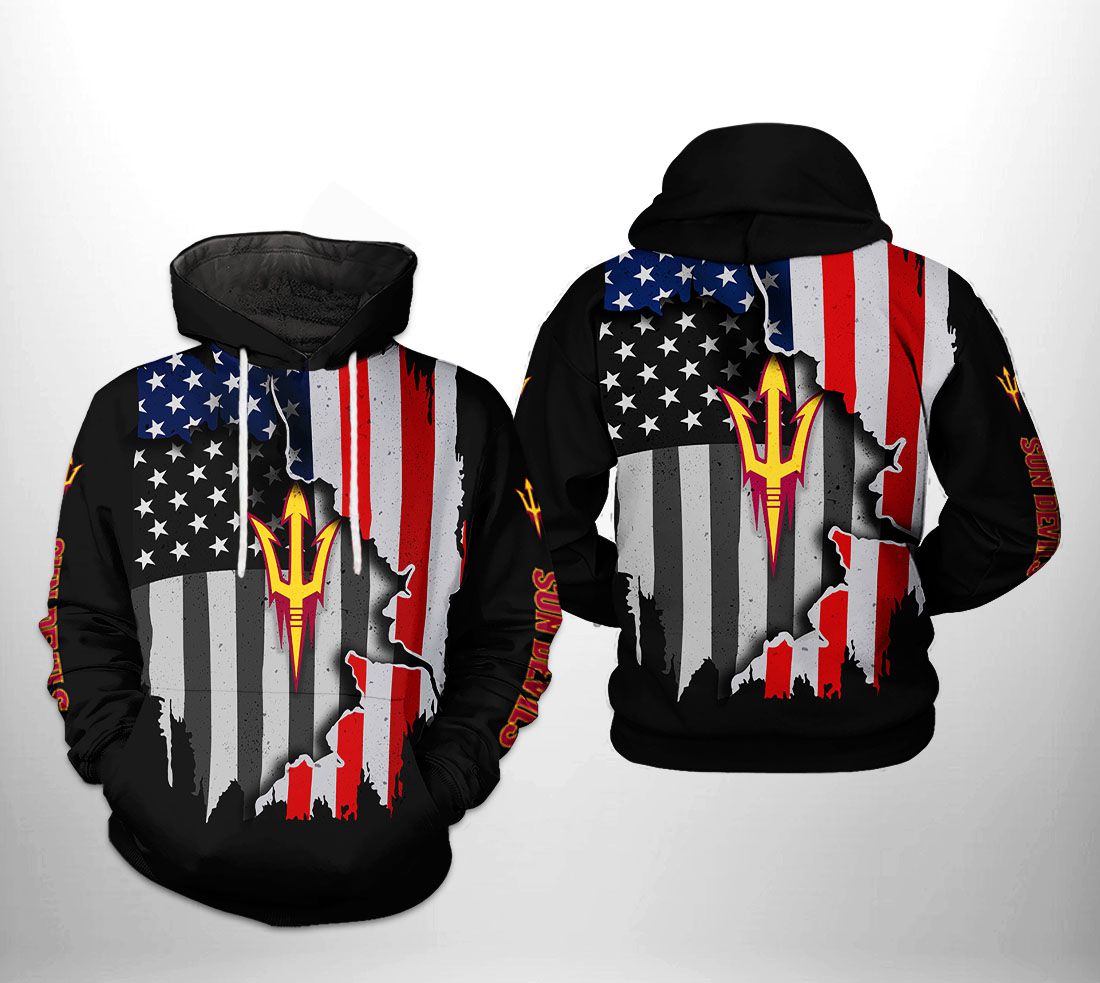 Arizona State Sun Devils NCAA US Flag 3D Printed Hoodie/Zipper Hoodie - c7e92877a779 Arizona State Sun Devils NCAA US Flag 3D Printed Hoodie/Zipper Hoodie - c7e92877a779
