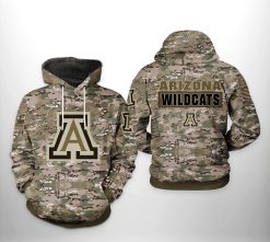 Arizona Wildcats NCAA Camo Veteran 3D Printed Hoodie/Zipper Hoodie - 1942a756508b