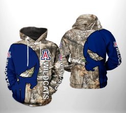 Arizona Wildcats NCAA Camo Veteran Hunting 3D Printed Hoodie/Zipper Hoodie - 7750fef34597