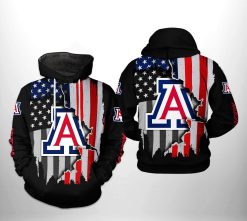 Arizona Wildcats NCAA US Flag 3D Printed Hoodie/Zipper Hoodie - e9f1dd627aa9