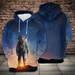 Astronaut In Outer Space 3D Printed Hoodie/Zipper Hoodie - c12781661d44
