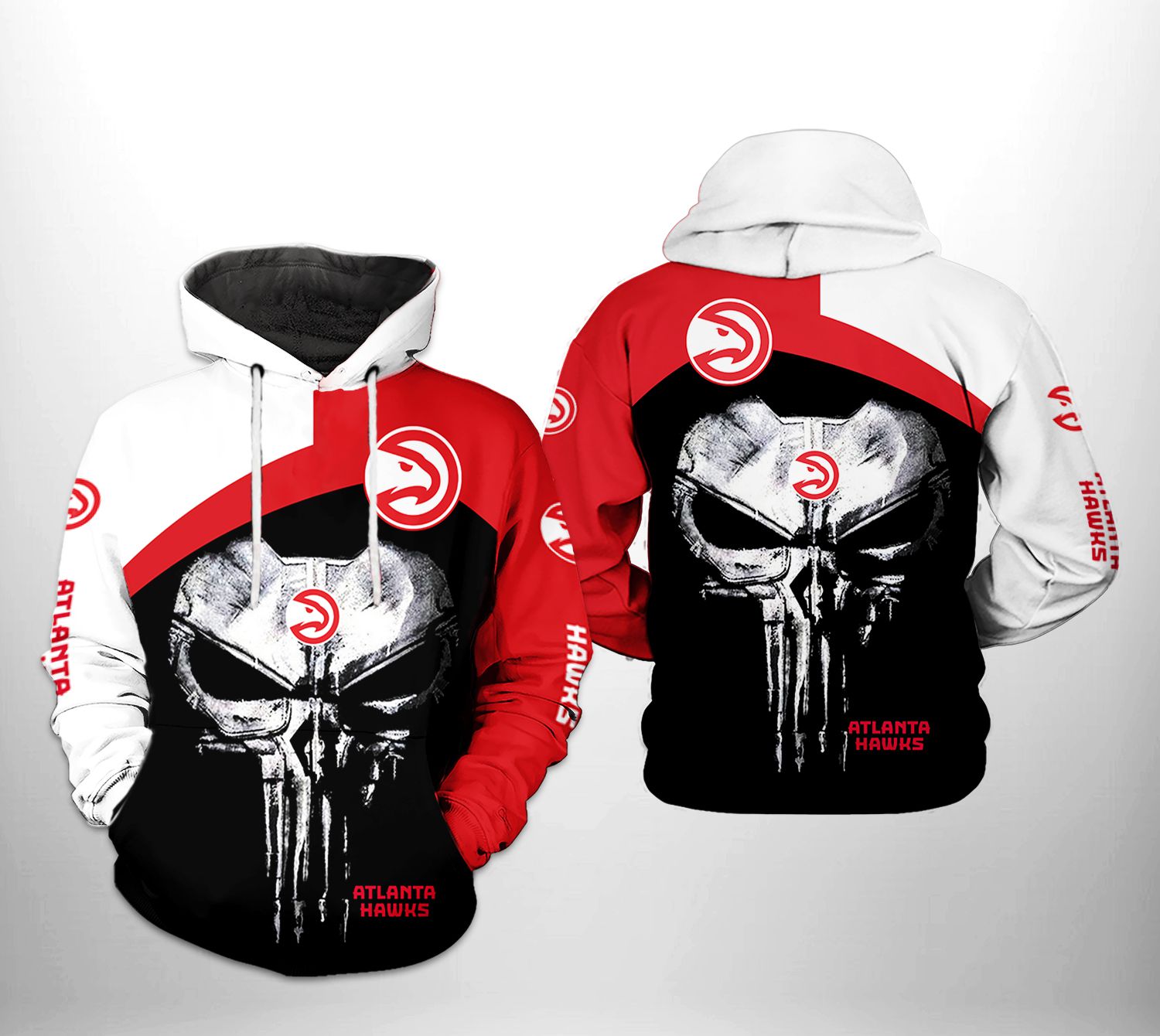 Atlanta Hawks NBA Skull Punisher Team 3D Printed Hoodie/Zipper Hoodie - 730825997c57 Atlanta Hawks NBA Skull Punisher Team 3D Printed Hoodie/Zipper Hoodie - 730825997c57