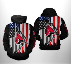 Ball State Cardinals NCAA US Flag 3D Printed Hoodie/Zipper Hoodie - e479f61f9e28