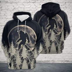 Bigfoot Big Moon 3D Printed Hoodie/Zipper Hoodie - 36967934d8b8