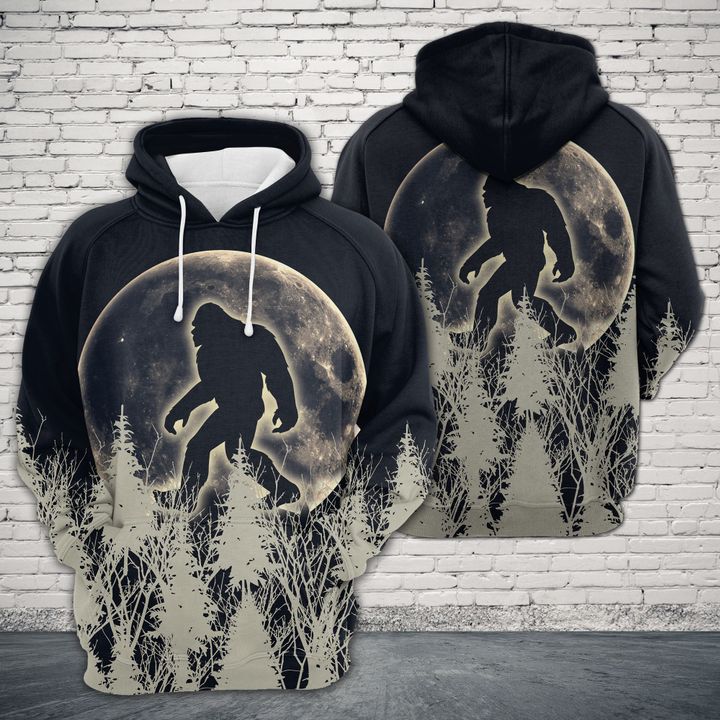 Bigfoot Big Moon 3D Printed Hoodie/Zipper Hoodie - 36967934d8b8 Bigfoot Big Moon 3D Printed Hoodie/Zipper Hoodie - 36967934d8b8