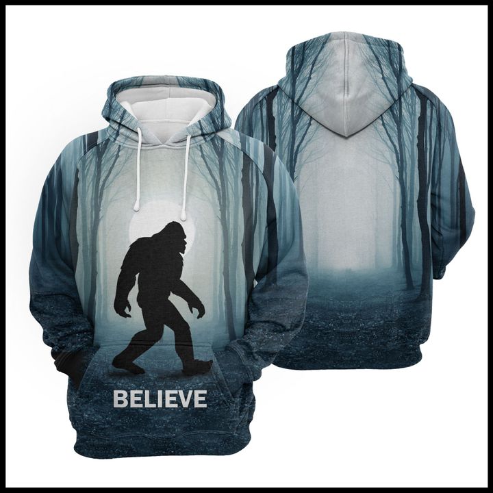 Bigfoot Forest 3D Printed Hoodie/Zipper Hoodie - 216000000000 Bigfoot Forest 3D Printed Hoodie/Zipper Hoodie - 216000000000
