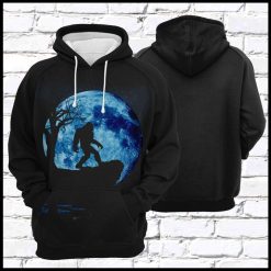 Bigfoot Full Moon 3D Printed Hoodie/Zipper Hoodie - 8fad771679e5