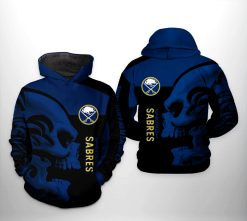 Buffalo Sabres NHL Skull 3D Printed Hoodie/Zipper Hoodie - 5ef45a874c0b