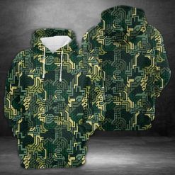 Circuit Board Seamless Camouflage 3D Printed Hoodie/Zipper Hoodie - 5facb5c0c7d2