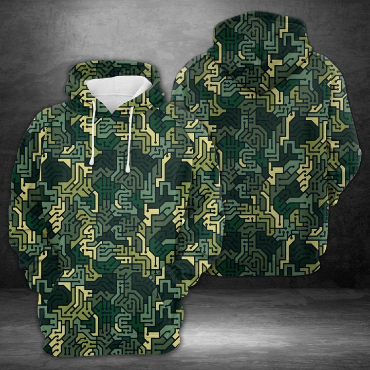 Circuit Board Seamless Camouflage 3D Printed Hoodie/Zipper Hoodie - 5facb5c0c7d2 Circuit Board Seamless Camouflage 3D Printed Hoodie/Zipper Hoodie - 5facb5c0c7d2