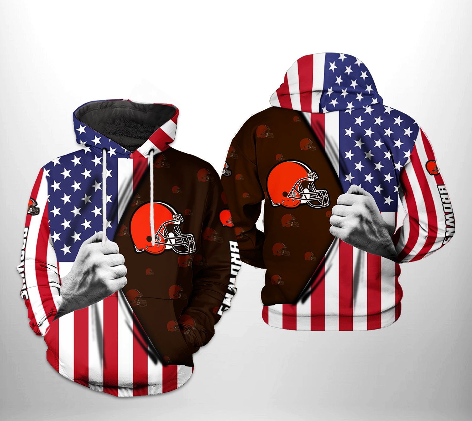 Cleveland Browns NFL US Flag Team 3D Printed Hoodie/Zipper Hoodie - 85f431926bbb Cleveland Browns NFL US Flag Team 3D Printed Hoodie/Zipper Hoodie - 85f431926bbb