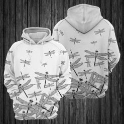 Dragonfly Black And White 3D Printed Hoodie/Zipper Hoodie - 43d0c2accac0