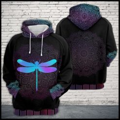 Dragonfly Zen Pattern 3D Printed Hoodie/Zipper Hoodie - 55b26cebf813