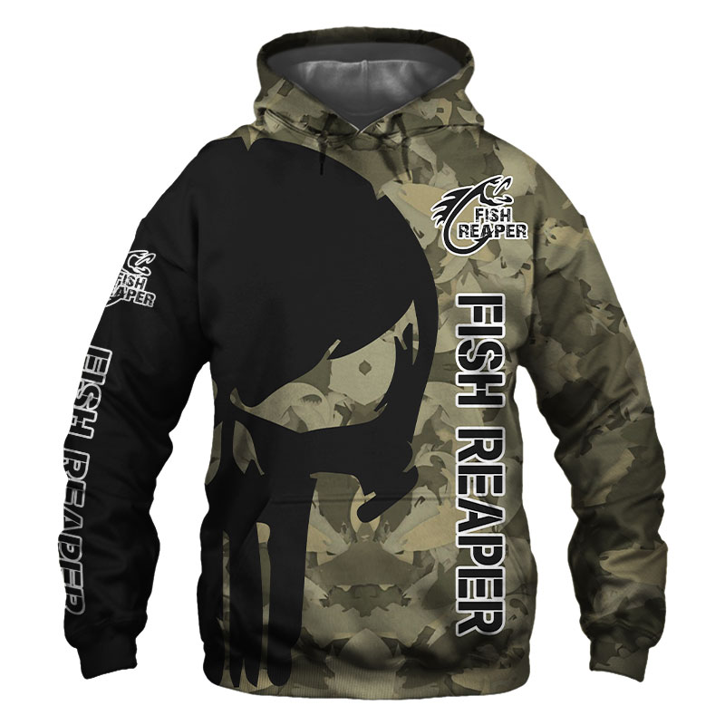 Fishing Camouflage Punisher 3D Printed Hoodie/Zipper Hoodie - fd9a24c4d407 Fishing Camouflage Punisher 3D Printed Hoodie/Zipper Hoodie - fd9a24c4d407