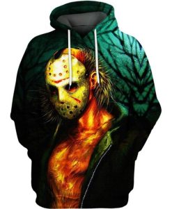 Friday The 13th Jason Voorhees Hockey Mask 3D Printed Hoodie/Zipper Hoodie - 24c414c71c49