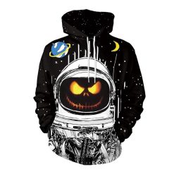 Halloween Pumpkin Lantern Astronaut Devil 3D Printed Hoodie/Zipper Hoodie - d13e9823ac18