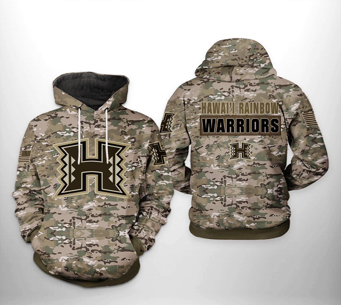 Hawaii Rainbow Warriors NCAA Camo Veteran 3D Printed Hoodie/Zipper Hoodie - 9807aff6cb8a Hawaii Rainbow Warriors NCAA Camo Veteran 3D Printed Hoodie/Zipper Hoodie - 9807aff6cb8a