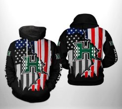 Hawaii Rainbow Warriors NCAA US Flag 3D Printed Hoodie/Zipper Hoodie - 1630e0071daf