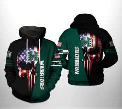 Hawaii Rainbow Warriors NCAA US Flag Skull 3D Printed Hoodie/Zipper Hoodie - e2a85cd78c5f