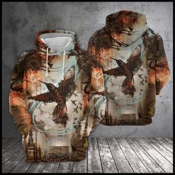 Hummingbird 3D Printed Hoodie/Zipper Hoodie - d6773194ae2d