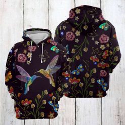 Hummingbird Garden 3D Printed Hoodie/Zipper Hoodie - 88e5efb8617a